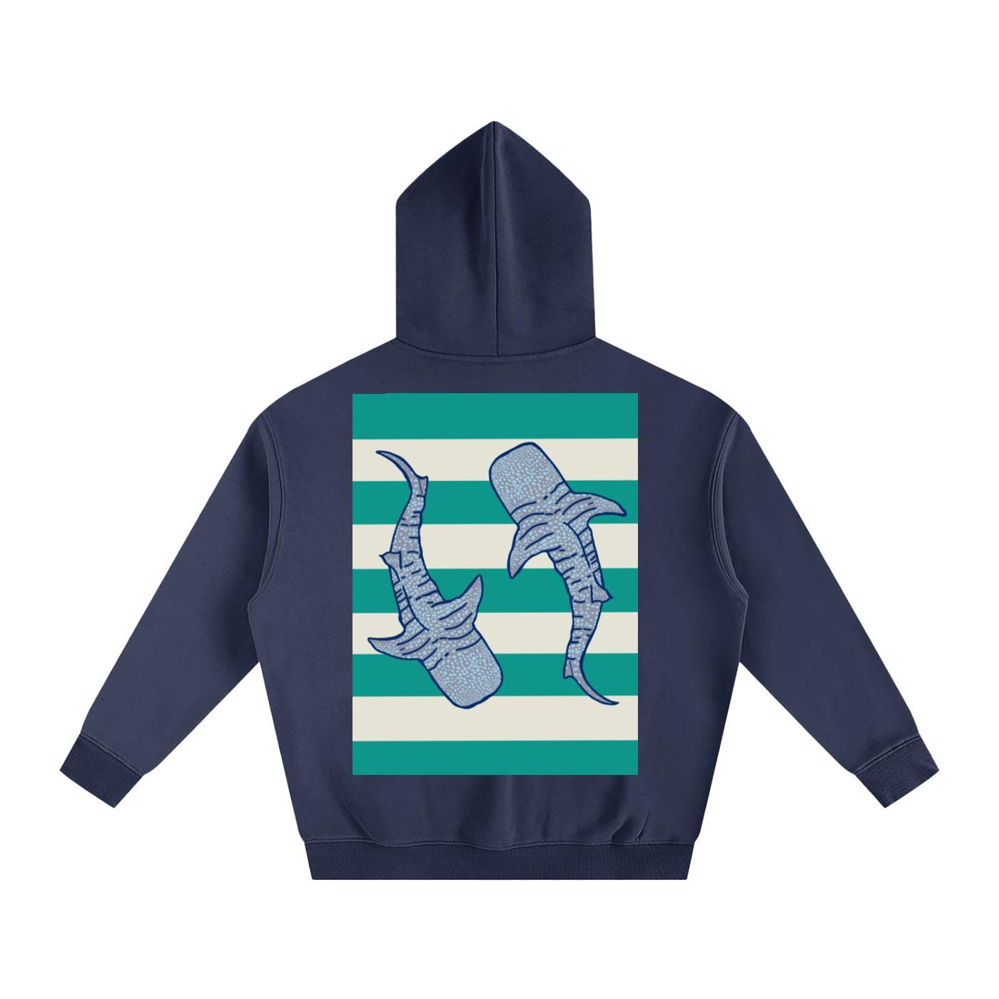 Whale Shark Hoodie - Stripes
