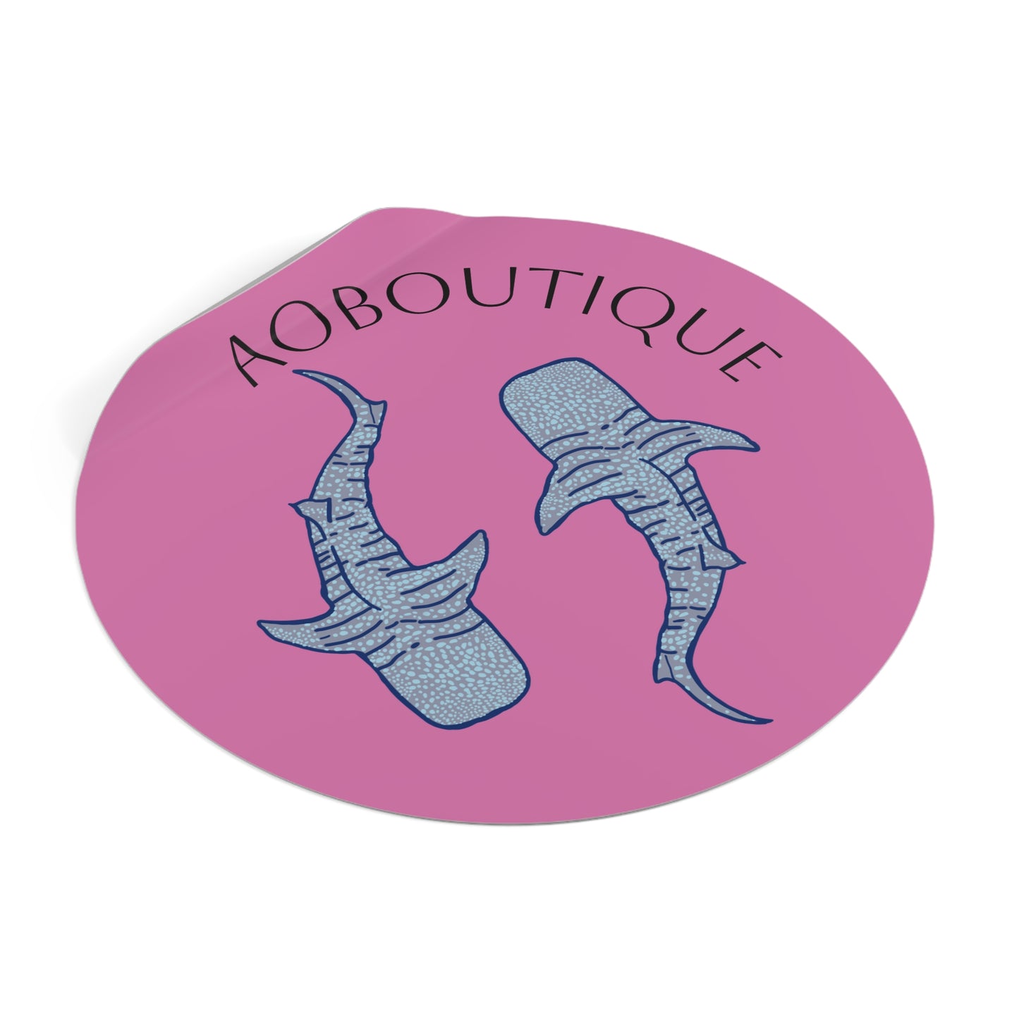 Shark Lovers Round Stickers