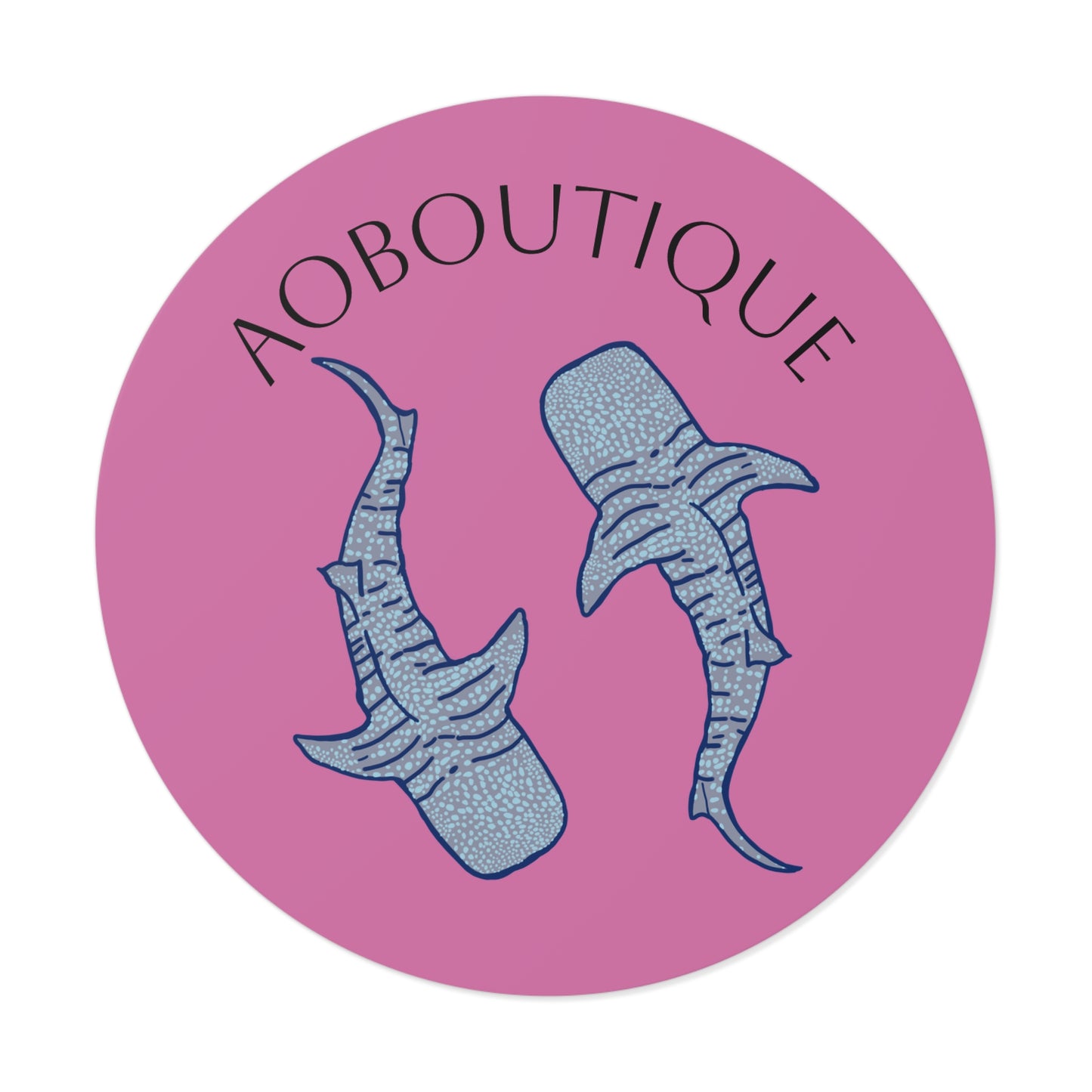 Shark Lovers Round Stickers