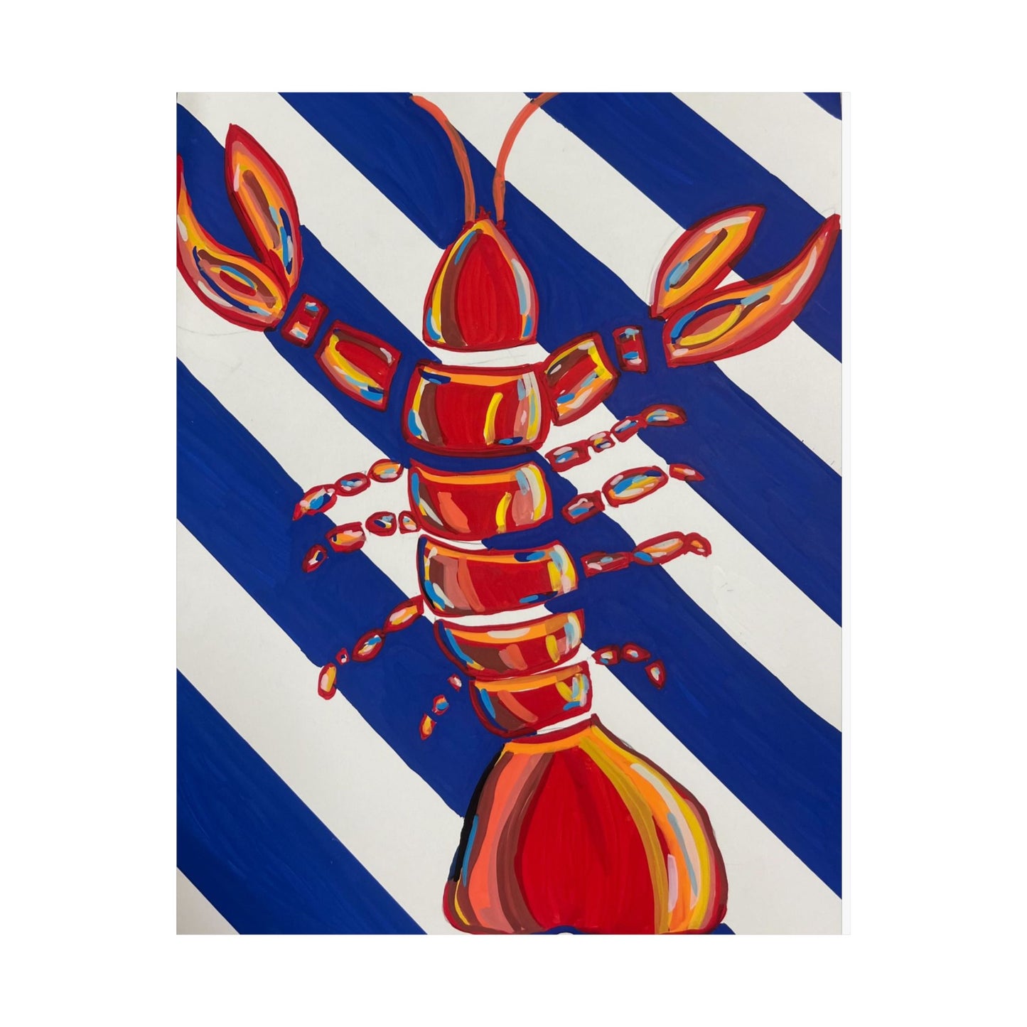Vibrant Lobster Art Print