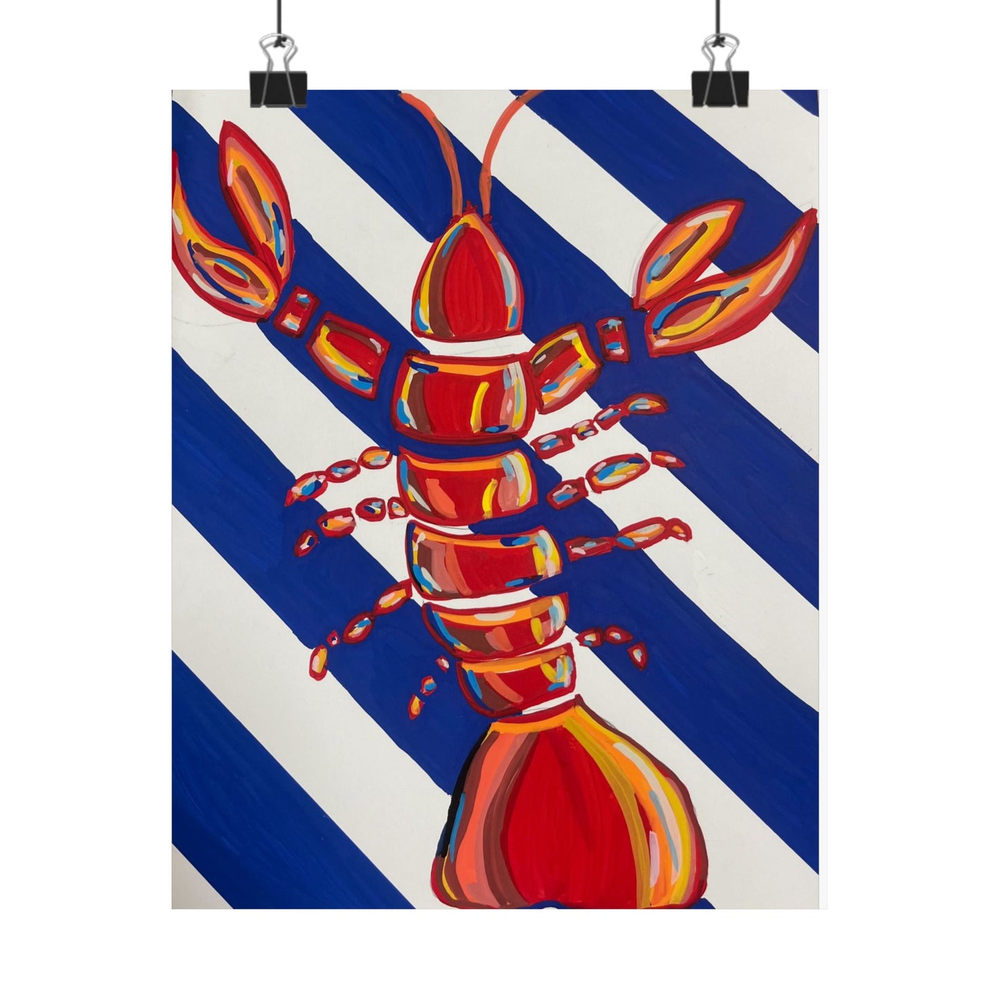 Vibrant Lobster Art Print