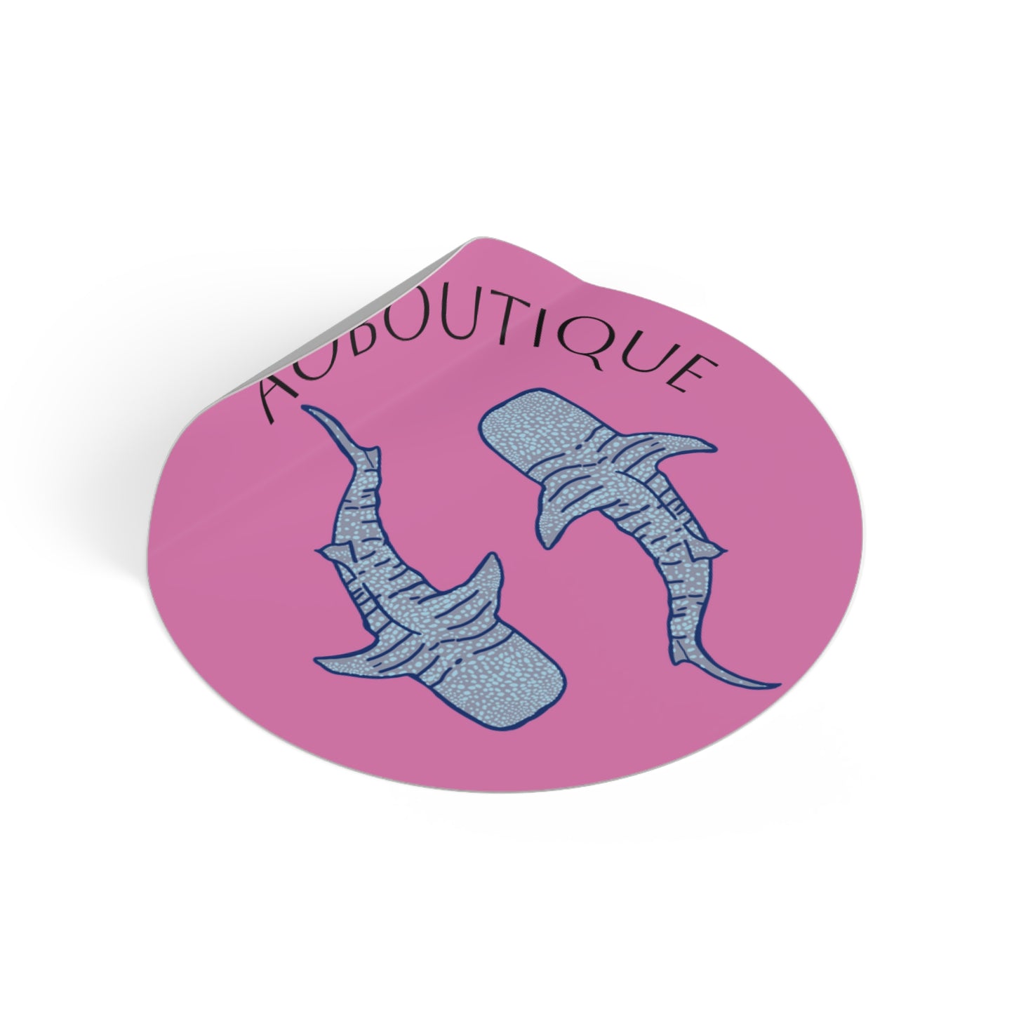 Shark Lovers Round Stickers