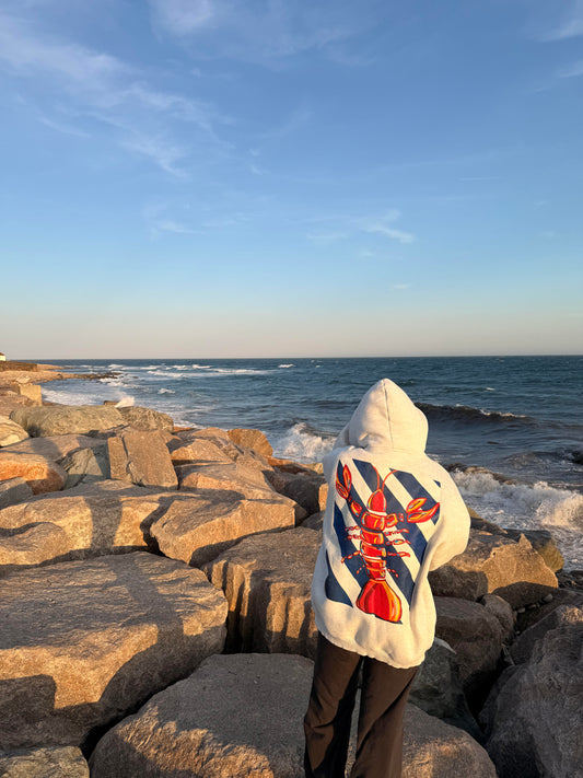 Coastal Lobster Hoodie - Stripes